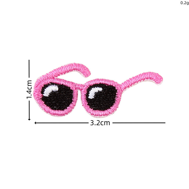 Wholesale Cute cartoon iron-on flower cherry embroidery patch